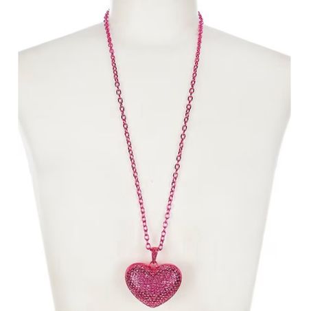 Rhinestone Hot Pink Pave Heart Long Pendant Necklace.

#LTKfindsunder50 #LTKGiftGuide #LTKMostLoved