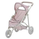 Olivia's Little World - Polka Dots Princess Baby Doll Jogging Stroller - My First Foldable Baby Doll | Amazon (US)