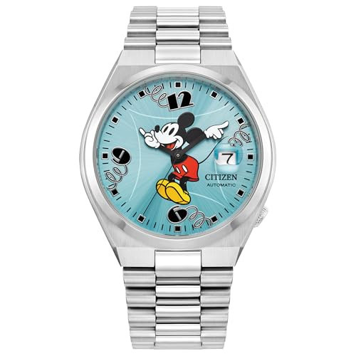 Citizen Unisex Automatic Tsuyosa Mickey Mouse, Sky Blue Sunray Dial, Stainless Steel Case Watch (Model: NJ0156-50L) | Amazon (US)