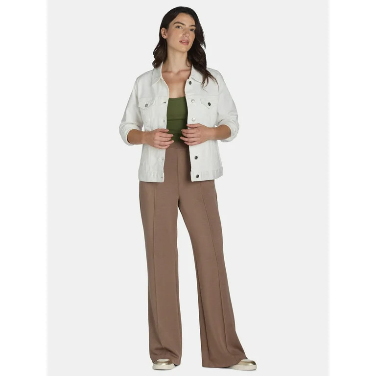 Scoop Women's and Women's Plus Ultimate ScubaKnit Trouser Pants, Sizes XS-4X | Walmart (US)