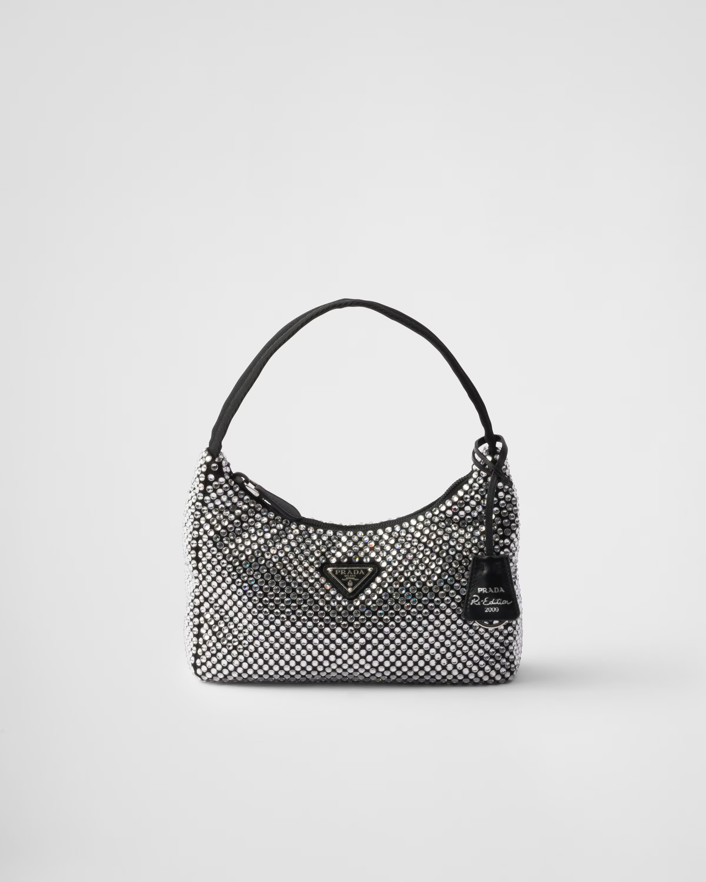 Satin mini-bag with crystals | Prada Spa UK