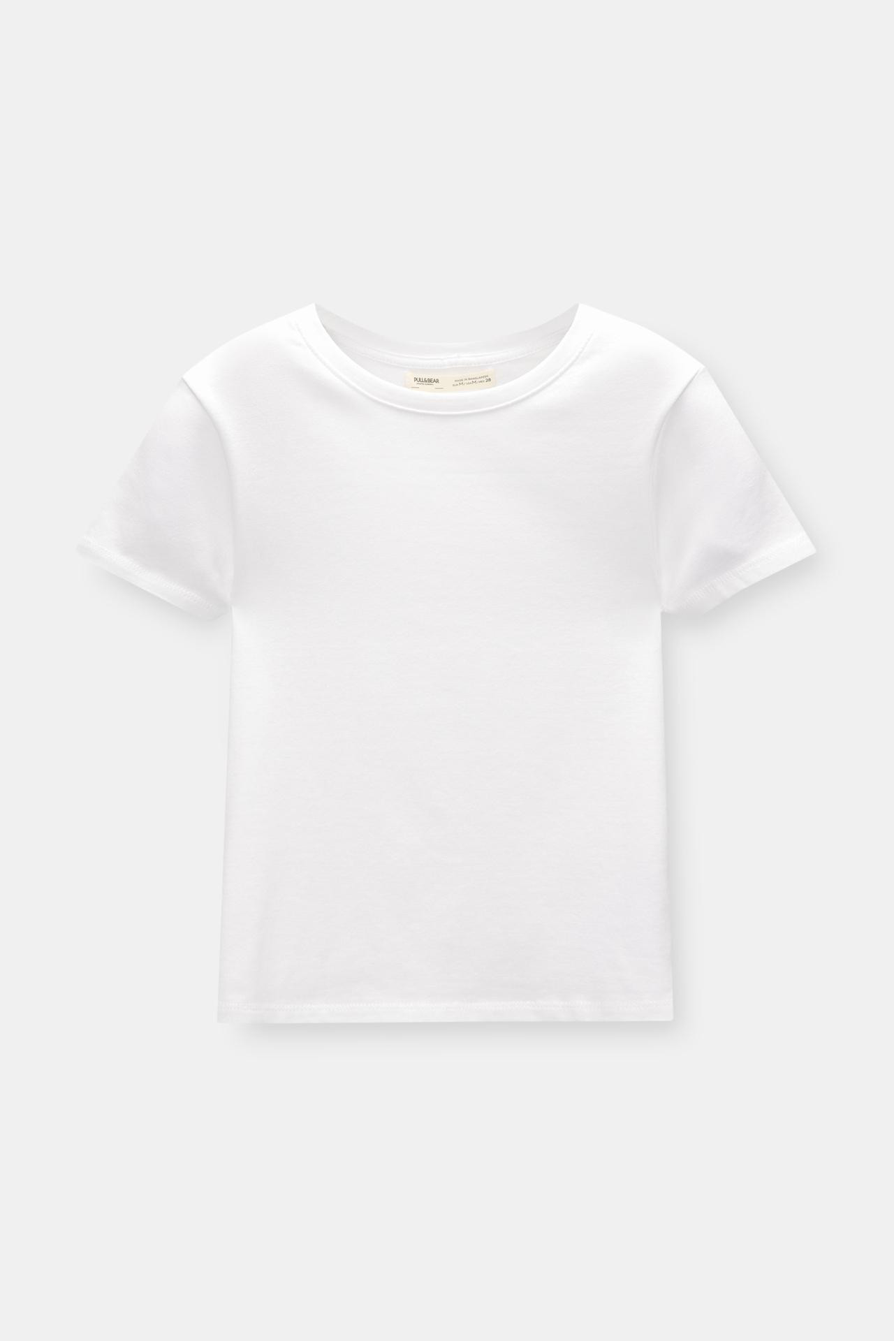 Basic fitted short sleeve T-shirt | PULL and BEAR UK