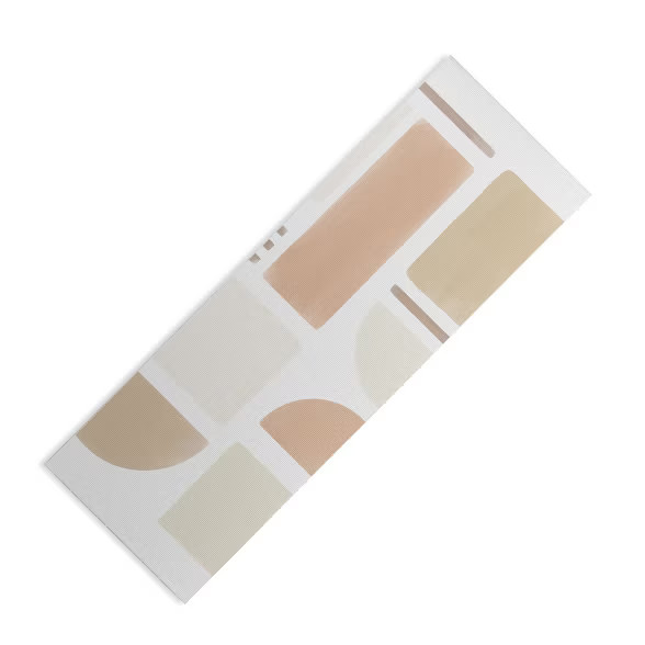 Bohomadic.Studio Geometric Shapes in Creme and Soft Pink (6mm) 24" x 70" Yoga Mat - Society6 | Target