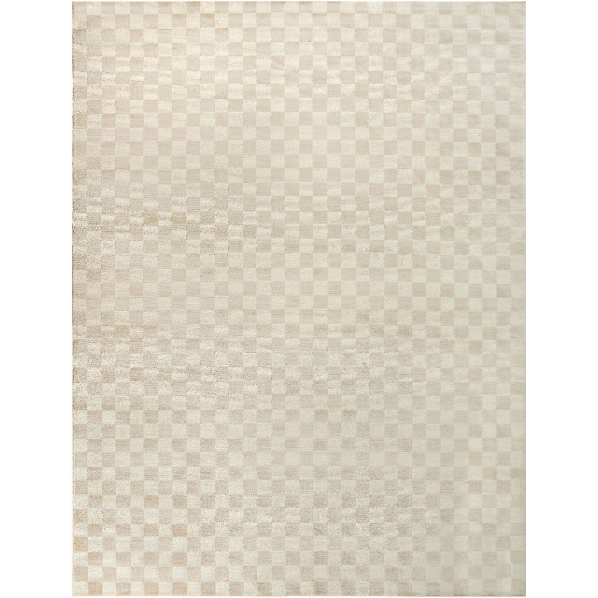 Nourison Serenity Home Checkered Indoor Area Rug Beige 7'10" x 9'10" | Target