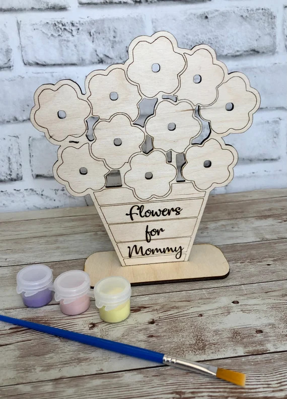 Mothers Day Diy Paint Kit Flowers for Mom Sign Mothers Day | Etsy | Etsy (US)
