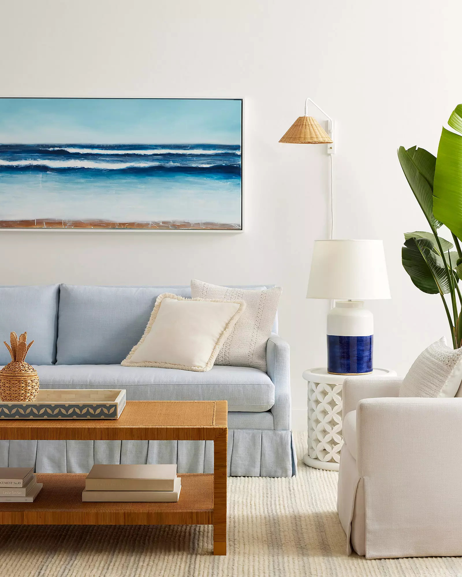 Balboa Rattan Coffee Table | Serena and Lily