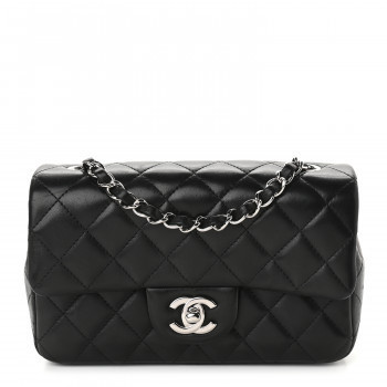 CHANEL

Lambskin Quilted Mini Rectangular Flap Black | Fashionphile