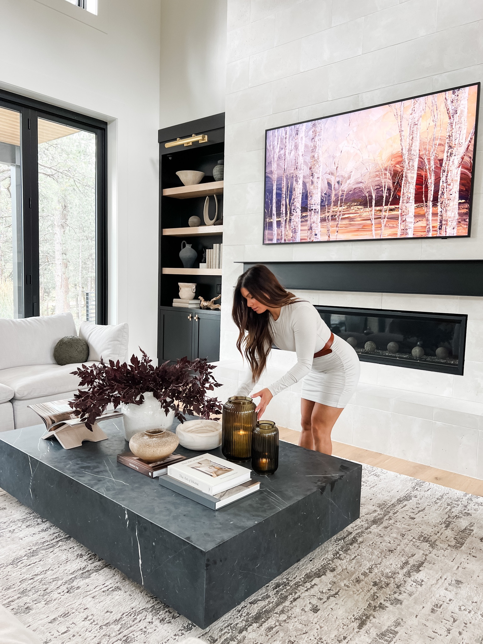 A touch of fall. Coffee table styling and shelf decor. Fall outfit details! I wear a size small in Vuori. 

#LTKSeasonal #LTKstyletip #LTKhome