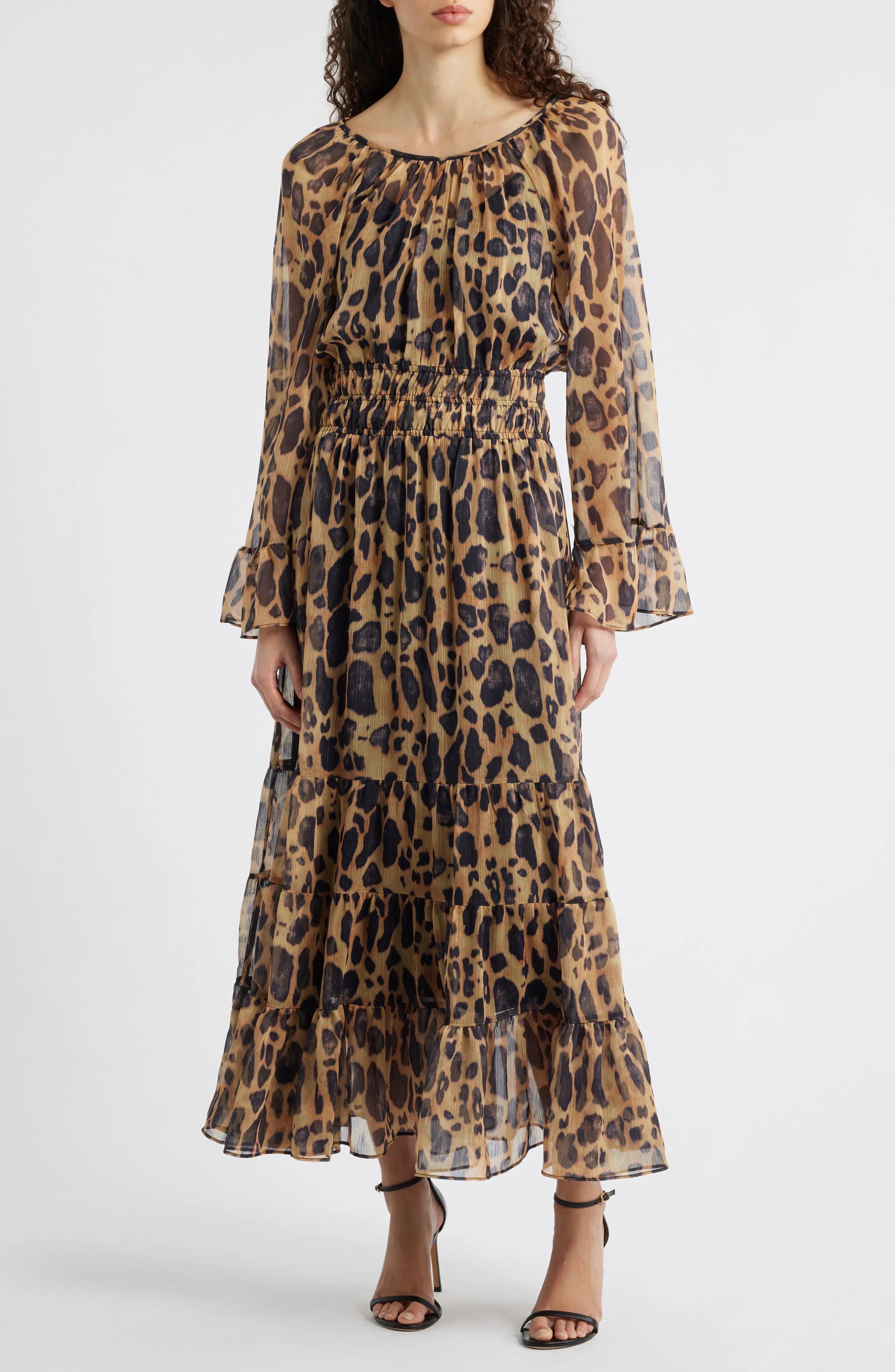 Smocked Bell Sleeve Maxi Dress (Women) | Nordstromrack | Nordstrom Rack