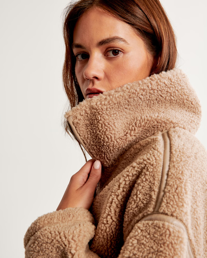 Sherpa Mockneck Full-Zip | Abercrombie & Fitch (US)