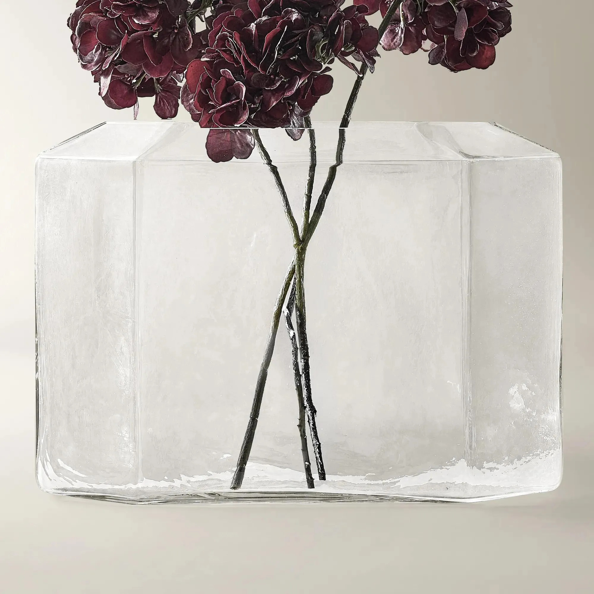 Studio Mouth Blown Clear Glass Vase 13.75" | Z Gallerie | Z Gallerie