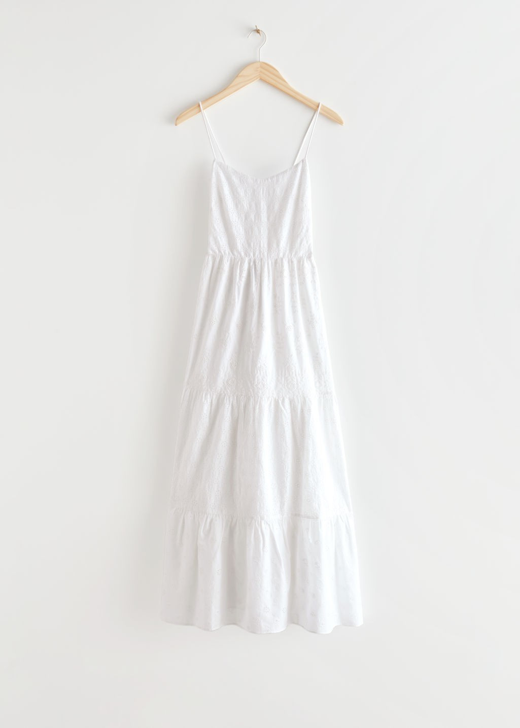 Strappy Tiered Midi Dress - White | & Other Stories (EU + UK)
