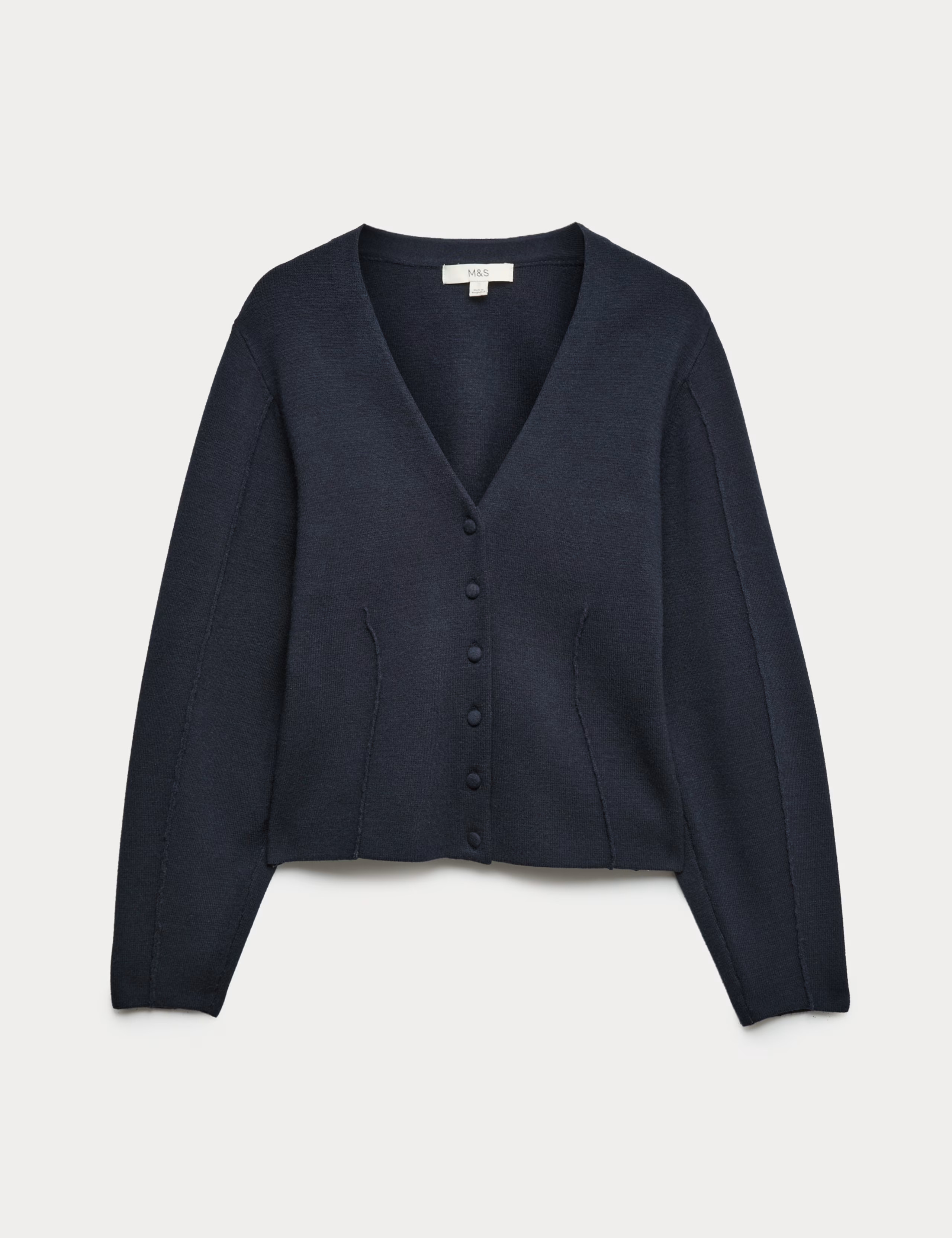 V-Neck Waisted Slim Fit Cardigan | M&S | M&S | Marks & Spencer (UK)