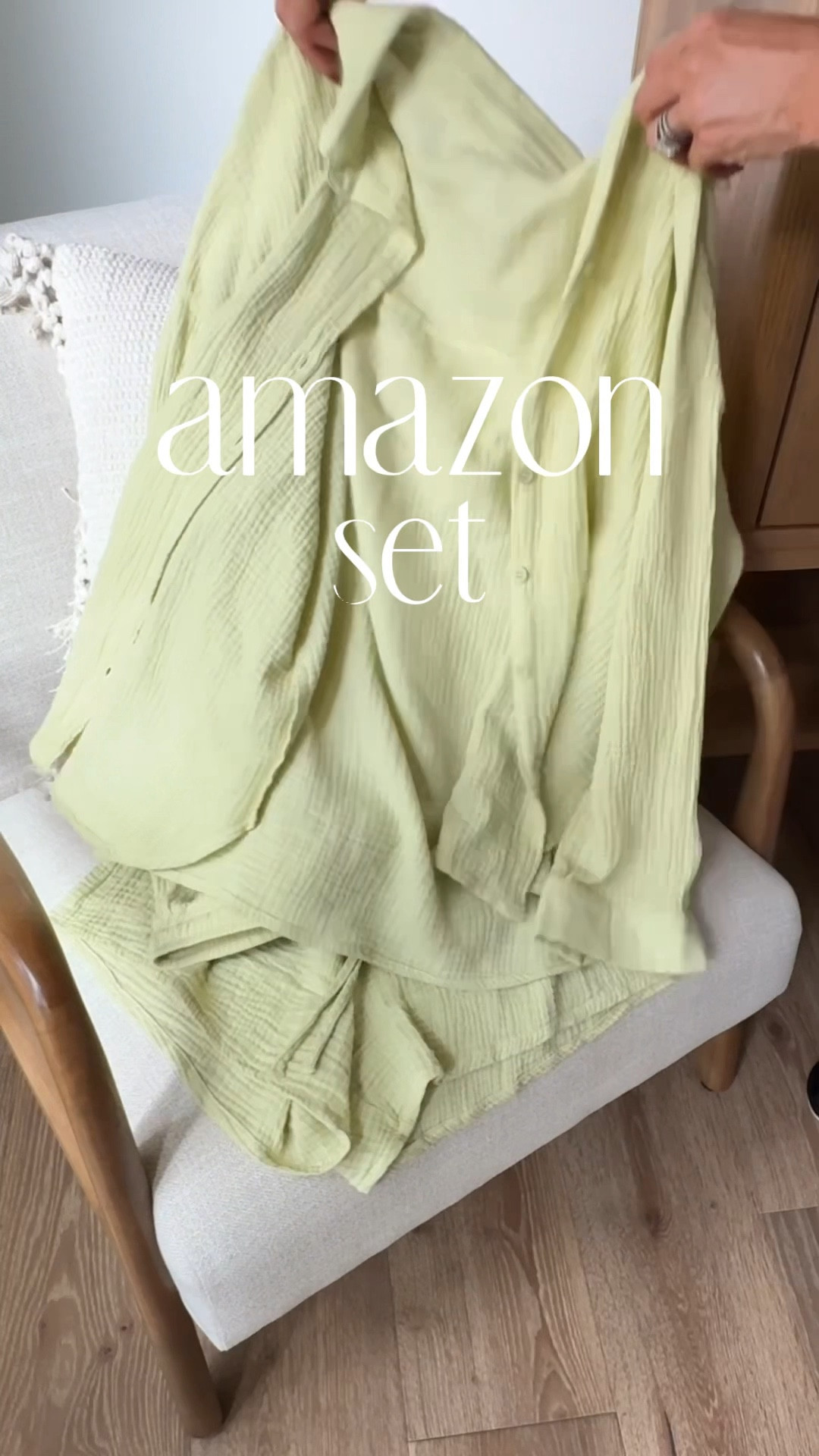 This Amazon lightweight summer set is super cute buttoned on its own or layered over a tank, bodysuit or swimsuit 
Sz small in set...linking sim on bodysuit
Platform multi strap sandals tts
Love this chic bag for everyday ..linking the insert I use to keep it standing upright. 
Obsessed with the Dyson blow dryer/straightener all in one tool. If you wear your hair straight this is the tool for you.
Vacation outfit inspo, casual outfit idea , matching set

#LTKOver40 #LTKFindsUnder50 #LTKSeasonal