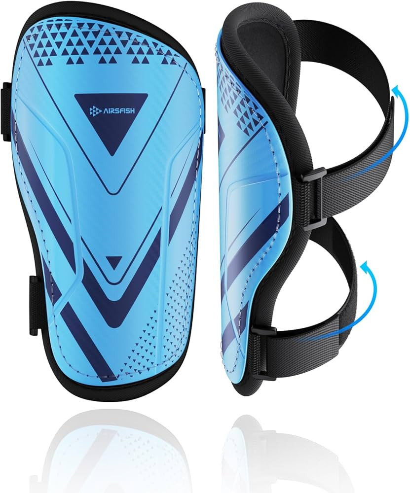 Shin Guards Soccer Kids Youth, CE Certified Airsfish Shin Guard Protection Gear for 2-18 Years Ol... | Amazon (US)