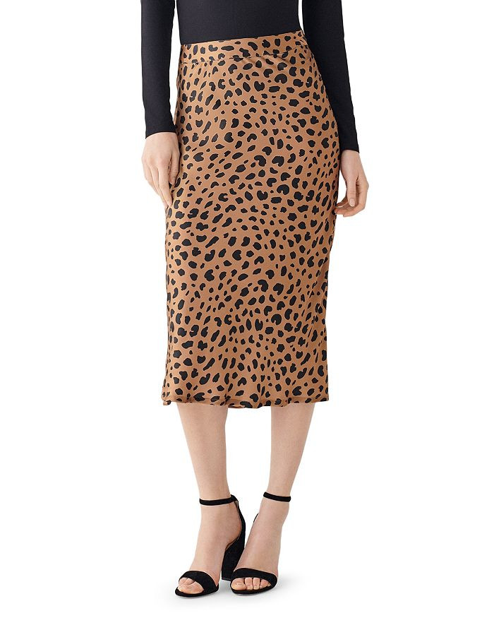 DL1961 x Marianna Hewitt Bank St. Animal-Print Silk Midi Skirt | Bloomingdale's (US)