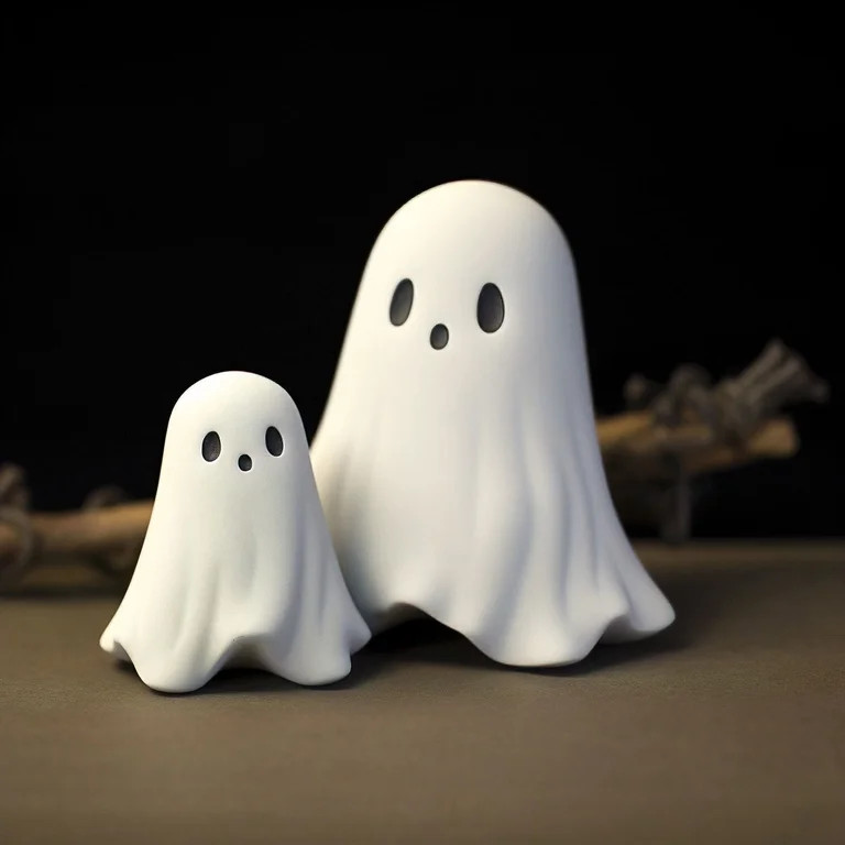 Qxpztk Halloween Cute Ghost Figurine, Spooky Resin Ghost Statue, Mini Ghost Decor for Halloween D... | Walmart (US)