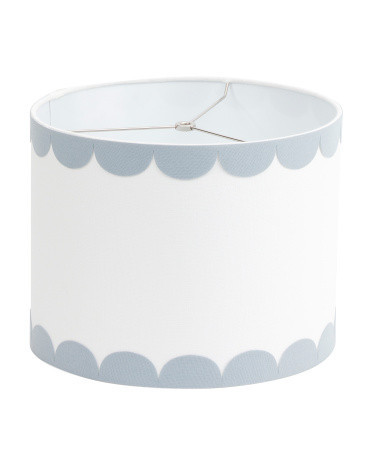 13X10 Scalloped Trim Drum Lamp Shade | TJ Maxx