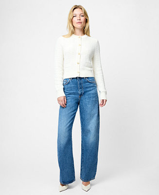 Women's Metallic Tweed Knit Cardigan Sweater | Macy's