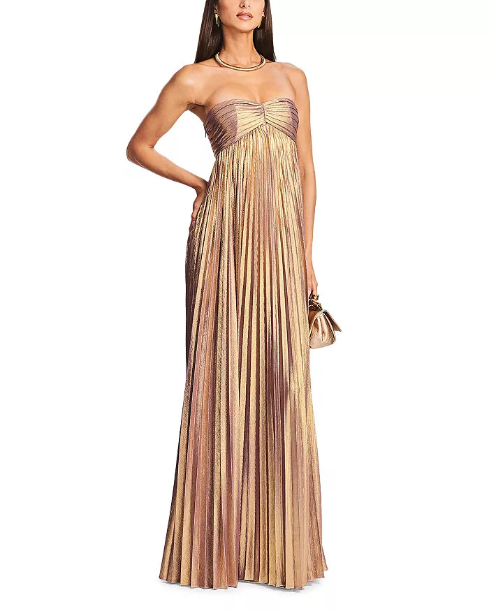 Lyanna Strapless Pleated Gown | Bloomingdale's (US)