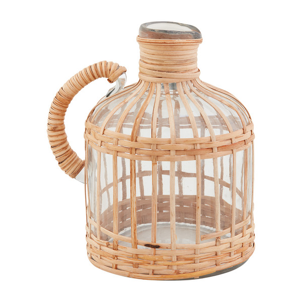Large Rattan Pitcher Vase | Mud Pie