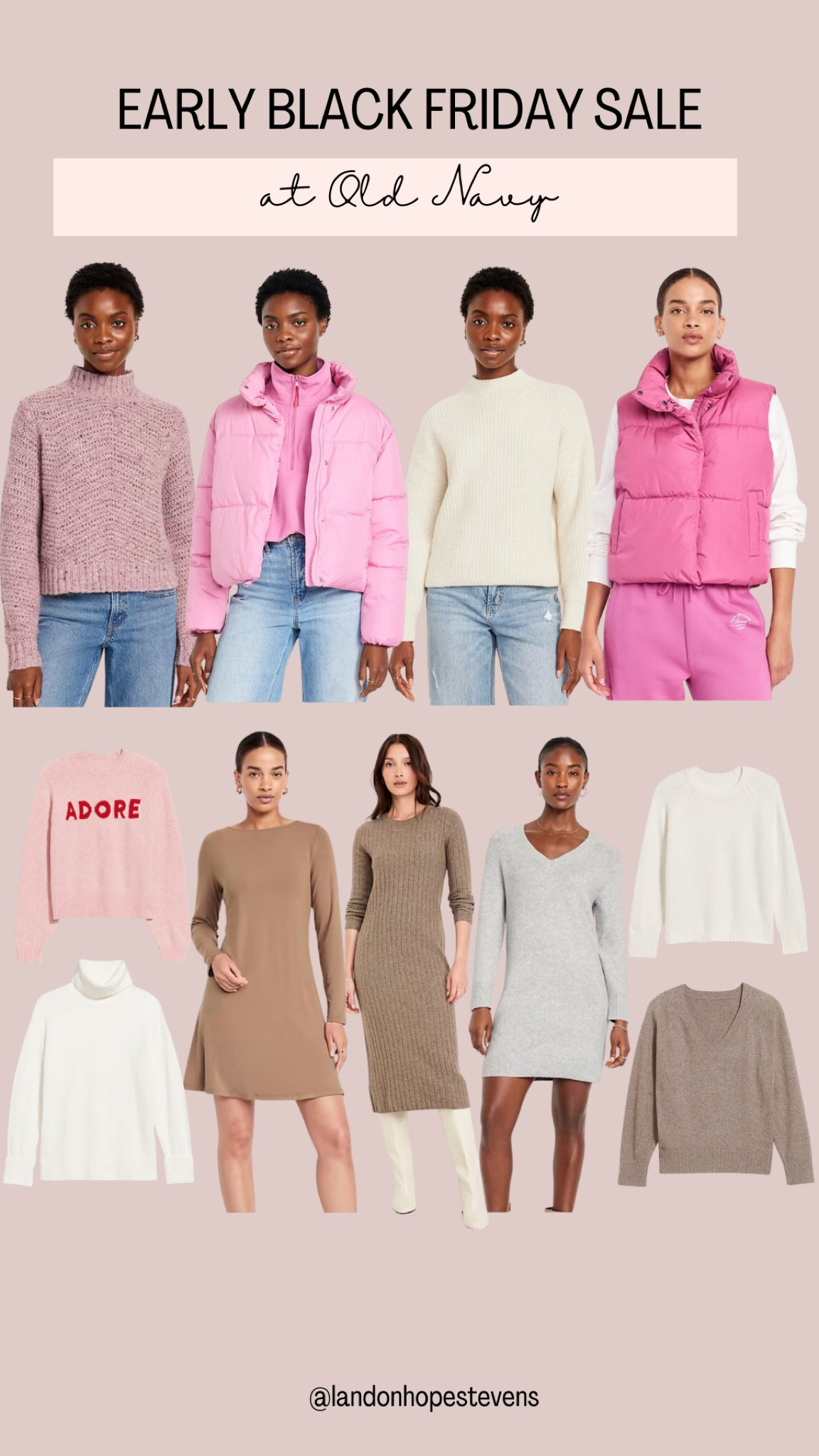 🛍 Black Friday Preview – Old Navy Deals!
Snag these Early Black Friday Deals at Old Navy 🎉✨ From cozy sweaters to chic winter dresses, there’s something for everyone! Shop now before sizes sell out!

💖 Don’t forget to follow me for more Black Friday finds on LTK!

#OldNavyStyle #BlackFridayPreview #HolidayStyle #CozyFashion #LTKWinterOutfits

#LTKCyberWeek #LTKStyleTip #LTKHoliday