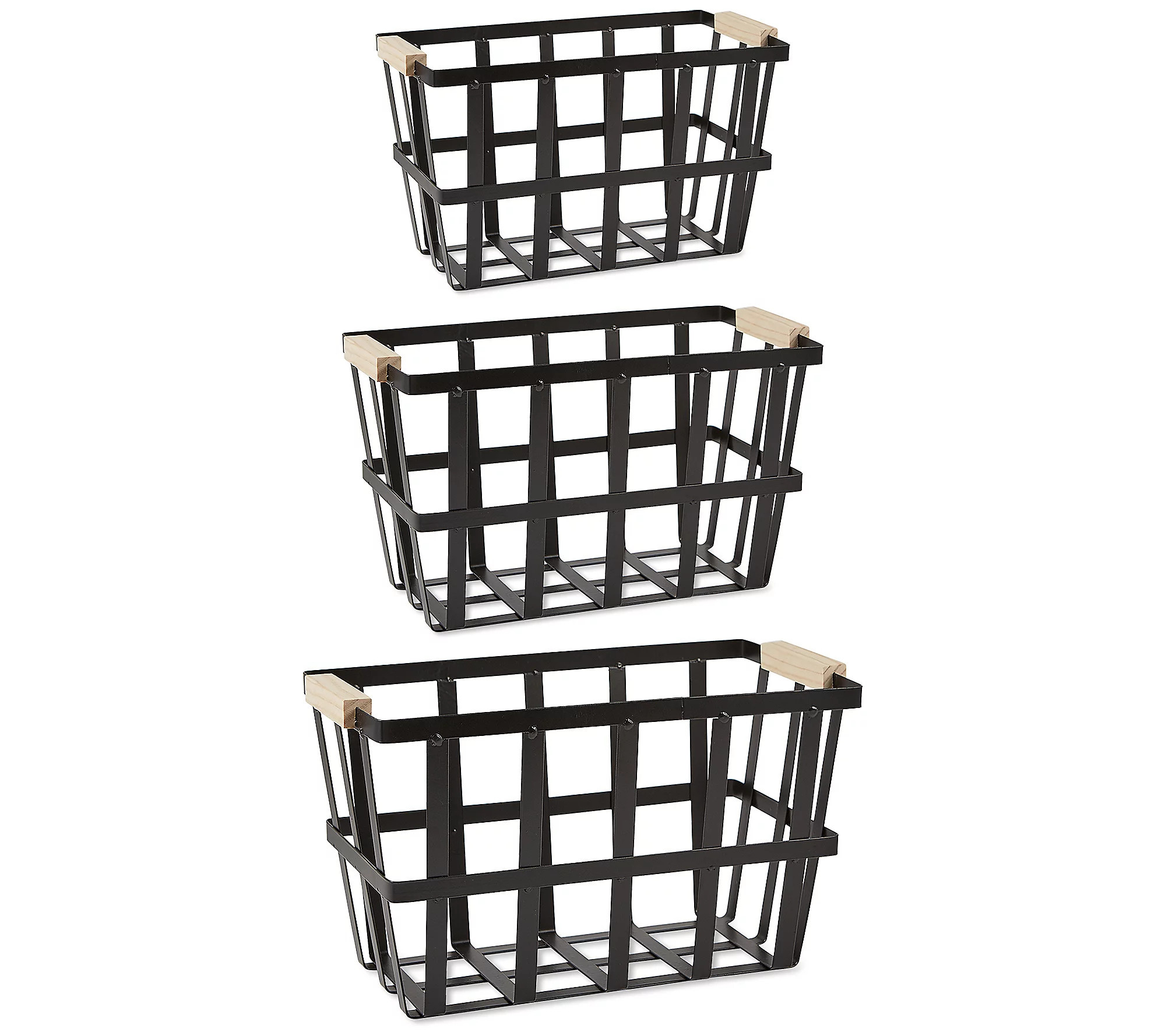 Design Imports Set/3 Urban Modern Metal Basket | QVC