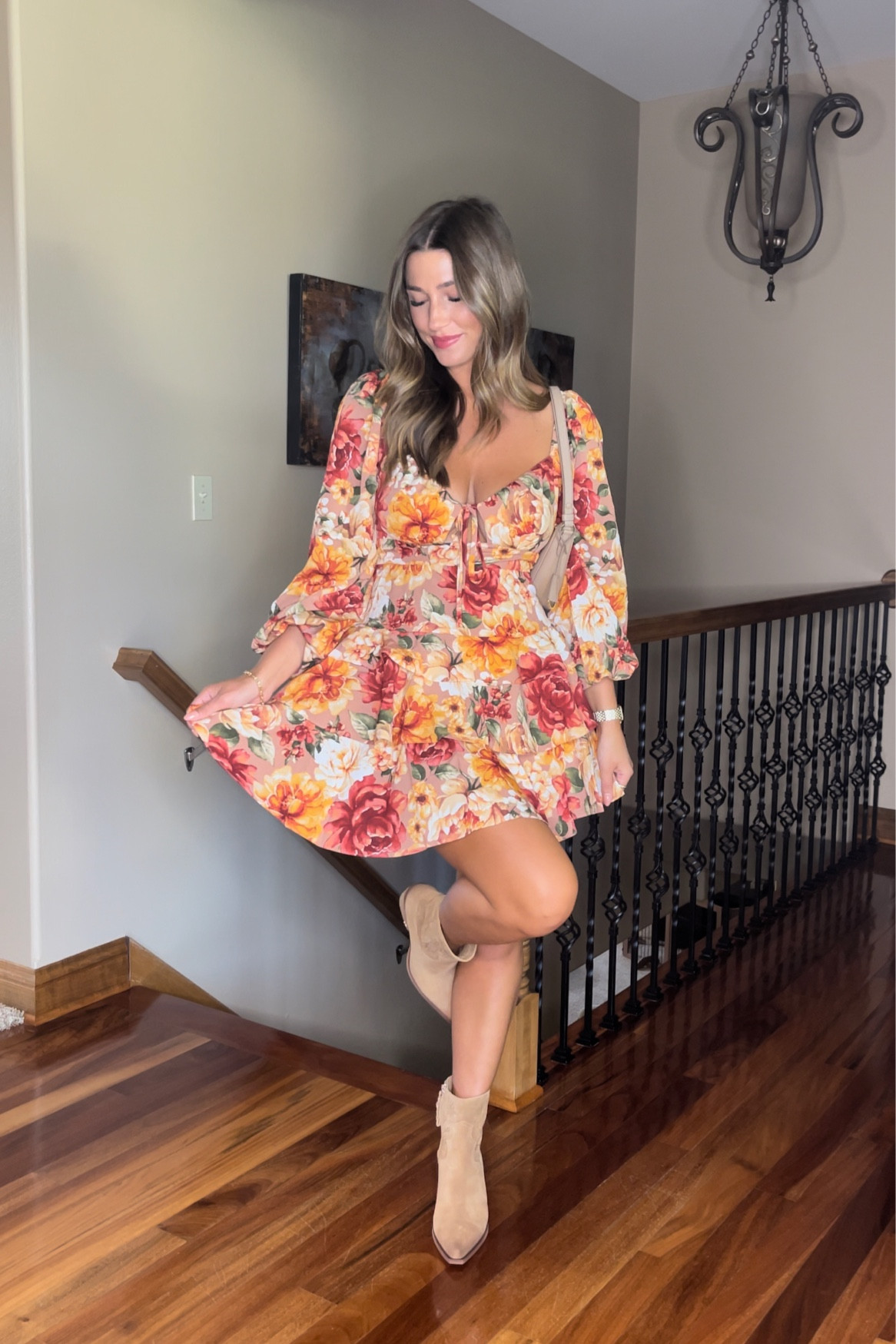 Who else loves fall fashion?! 🍂☕️🧡🍁👢🍎 use code EMILYS15 to save on this adorable dress from Buddy Love 🙌🏼

-
#fallfashion #falloutfit #falldress #dress #fallfashioninspo #outfitinspo #outfitsoftheday #fallshoes #fallflorals 

#LTKsalealert #LTKSeasonal #LTKstyletip