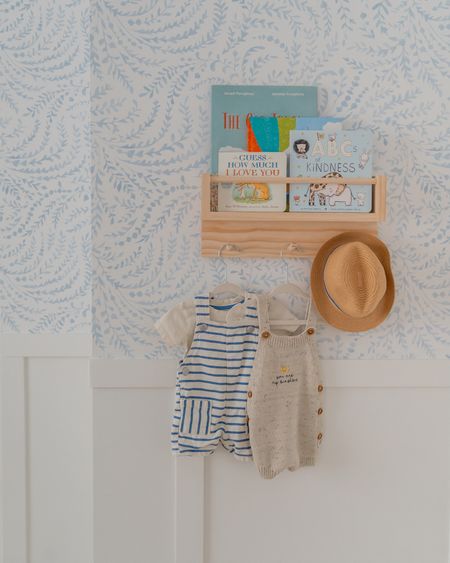 Nursery room refresh: kids bookshelf, neutral wallpaper and kids hanger!
#babyshowergift #homedecor #homeinspo #neutralnursery

#LTKkids #LTKstyletip #LTKFind
