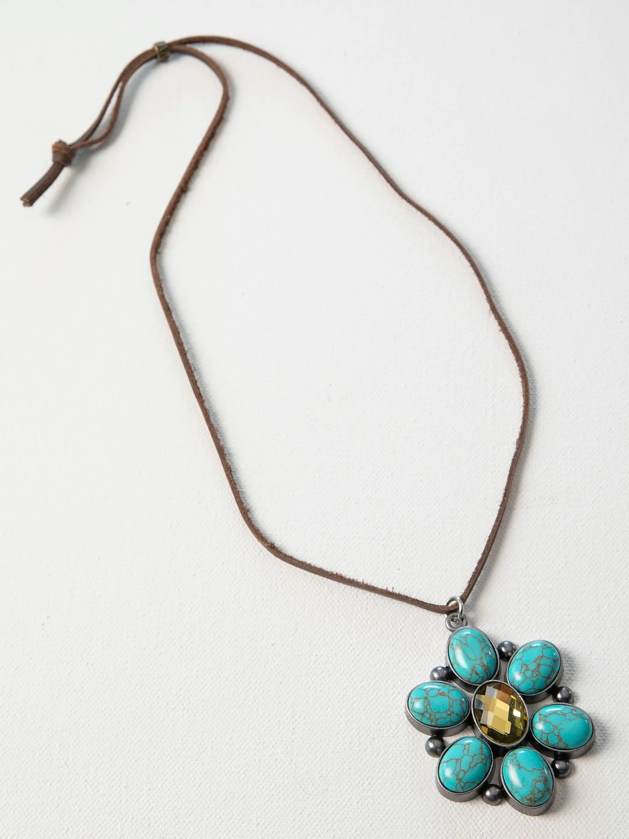Gemstone Pendant Necklace - Turquoise | Natural Life