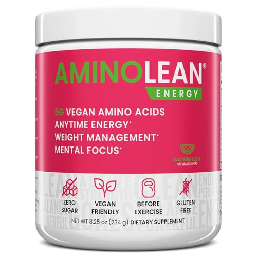 RSP Nutrition AminoLean Pre Workout Powder, Amino Energy & Weight Management with BCAA Amino Acids & Natural Caffeine, Preworkout Boost for Men & Women, 30 Serv | Amazon (US)