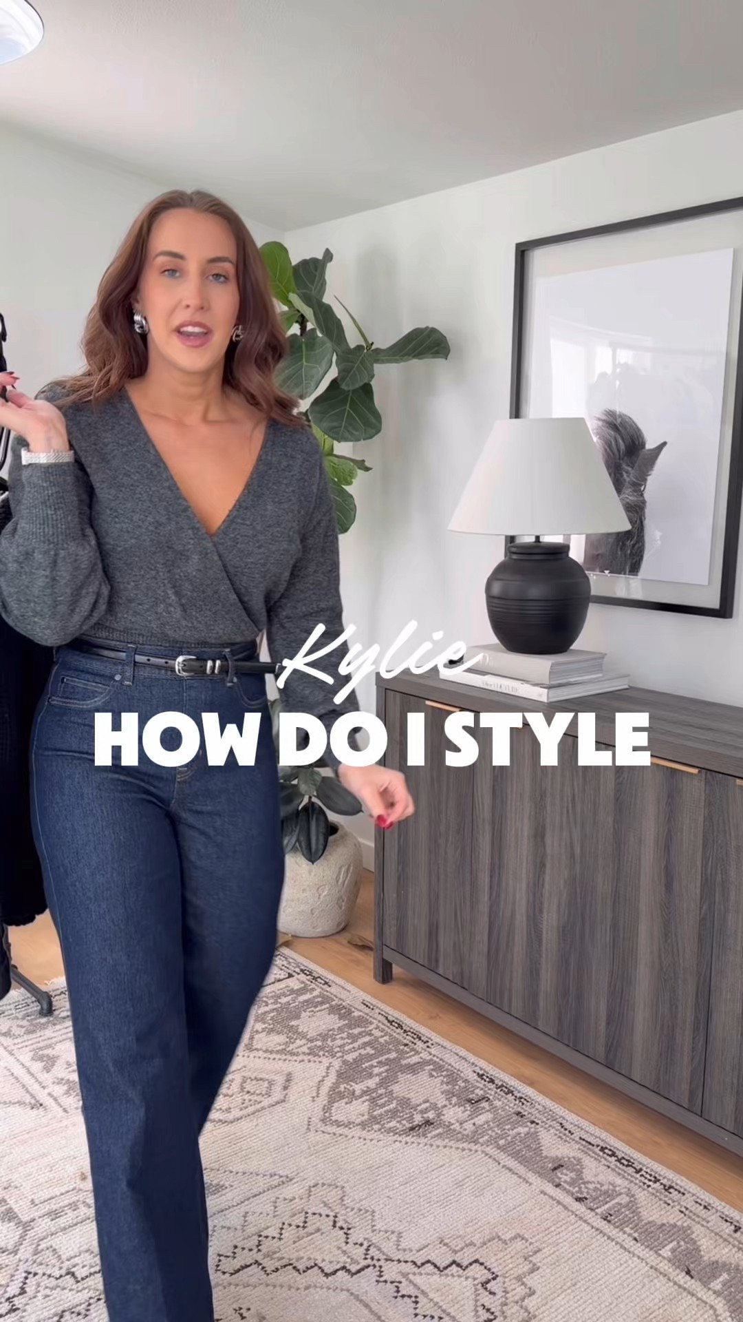 Styling sweaters this season! Linked as much as I could. SPANX 10% off code: KYLIEXSPANX

Dark gray  sweater: M
Brown sweater: M


SPANX denim: M (Tall)
Light gray sweater: L
Puffer: L
Tailored coat: M


#LTKSeasonal #LTKHoliday #LTKStyleTip