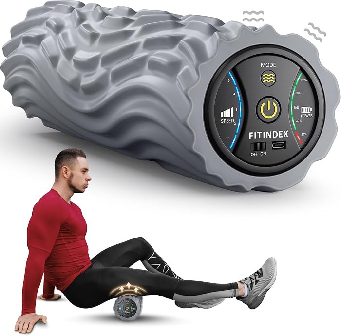 FITINDEX Vibrating Foam Roller for Back Pain, FSA&HSA Eligible, 5-Speed Muscle Massage, Exercise,... | Amazon (US)