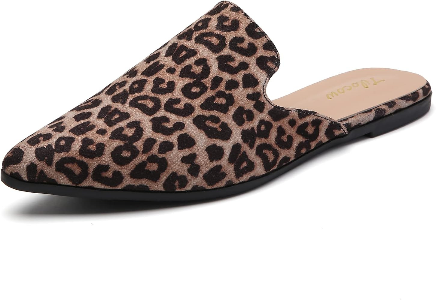 Tliocow Mules for Women Flats Slip On Backless Flat Mule Pointed Toe Slides Loafer Shoes | Amazon (US)