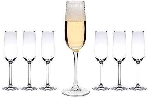 Tiger Chef Plastic Champagne Flutes - Acrylic Unbreakable Wine Glasses Shatter-Proof Tumblers - R... | Amazon (US)