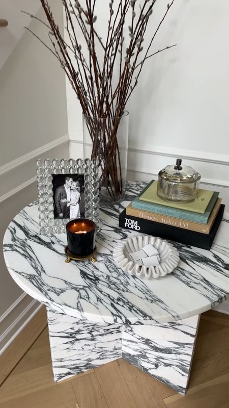 Style my entry table with me! I had the table custom made, but linked everything else I could! The branches are from Whole Foods. #homedecor #fashionjackson #entryway 

#LTKunder100 #LTKstyletip #LTKhome