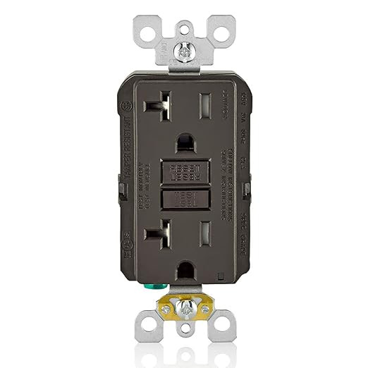 Leviton GFCI Outlet, 20 Amp, Self Test, Tamper-Resistant with LED Indicator Light, Protection fro... | Amazon (US)