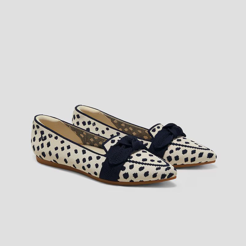 Pointed-Toe Bow Loafers (Michelle 2.0) | VIVAIA