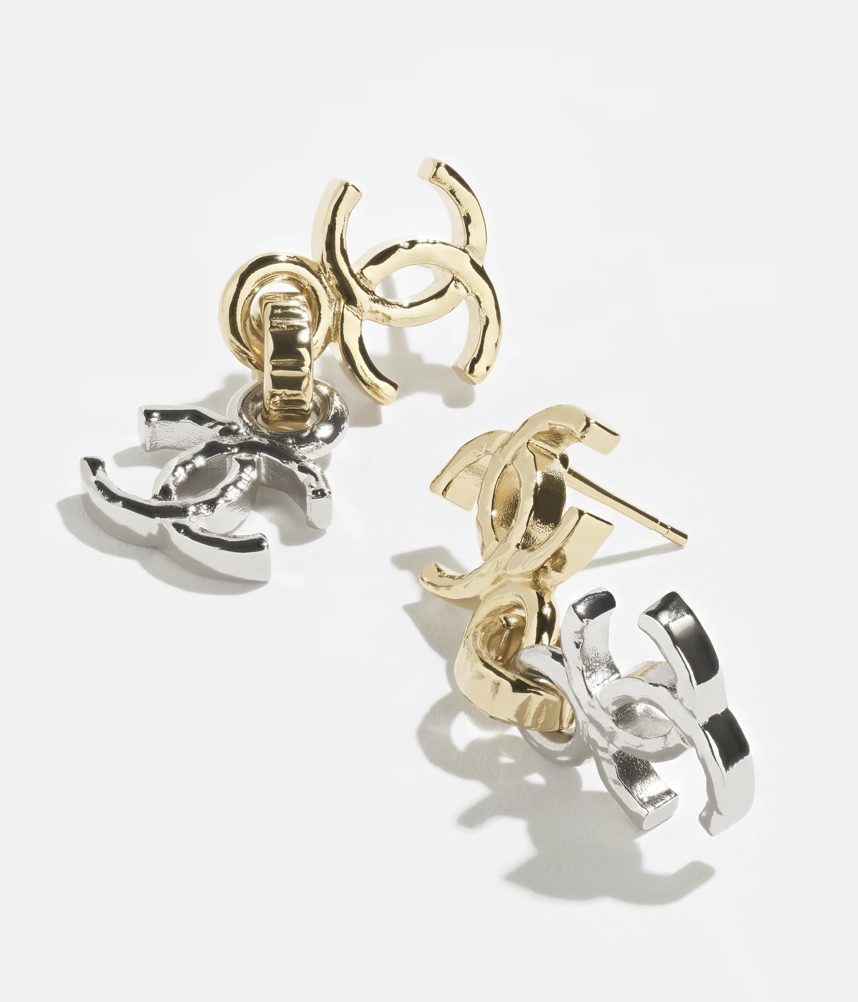 Pendant earrings - Metal, gold & silver — Fashion | CHANEL | Chanel, Inc. (US)