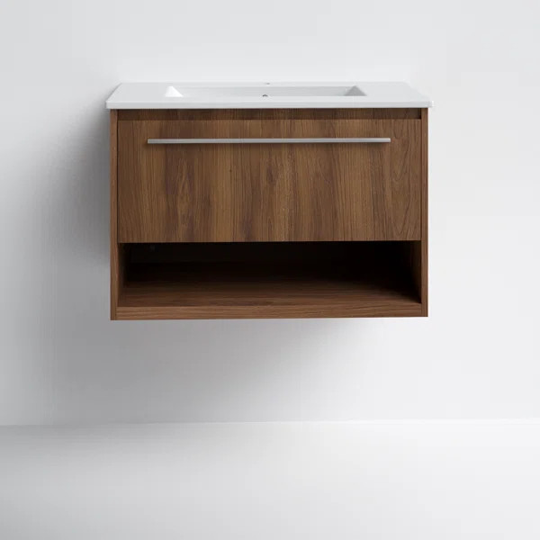 Andover 30'' Single Bathroom Vanity with Resin Top | Wayfair North America