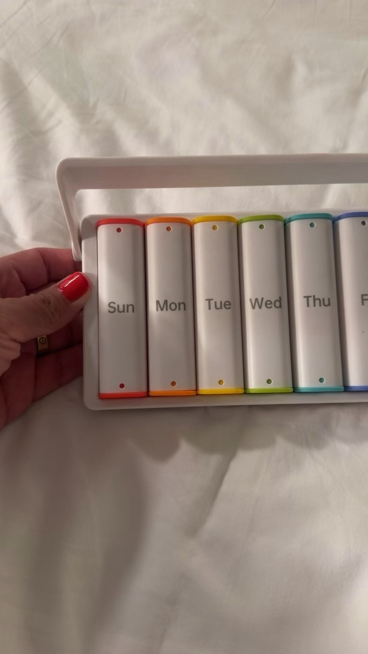 I’m at that age that a pill organizer is a must or I’ll either forget and can’t remember if I took my vitamins/pills 😂

#LTKSaleAlert #LTKOver40 #LTKMidsize