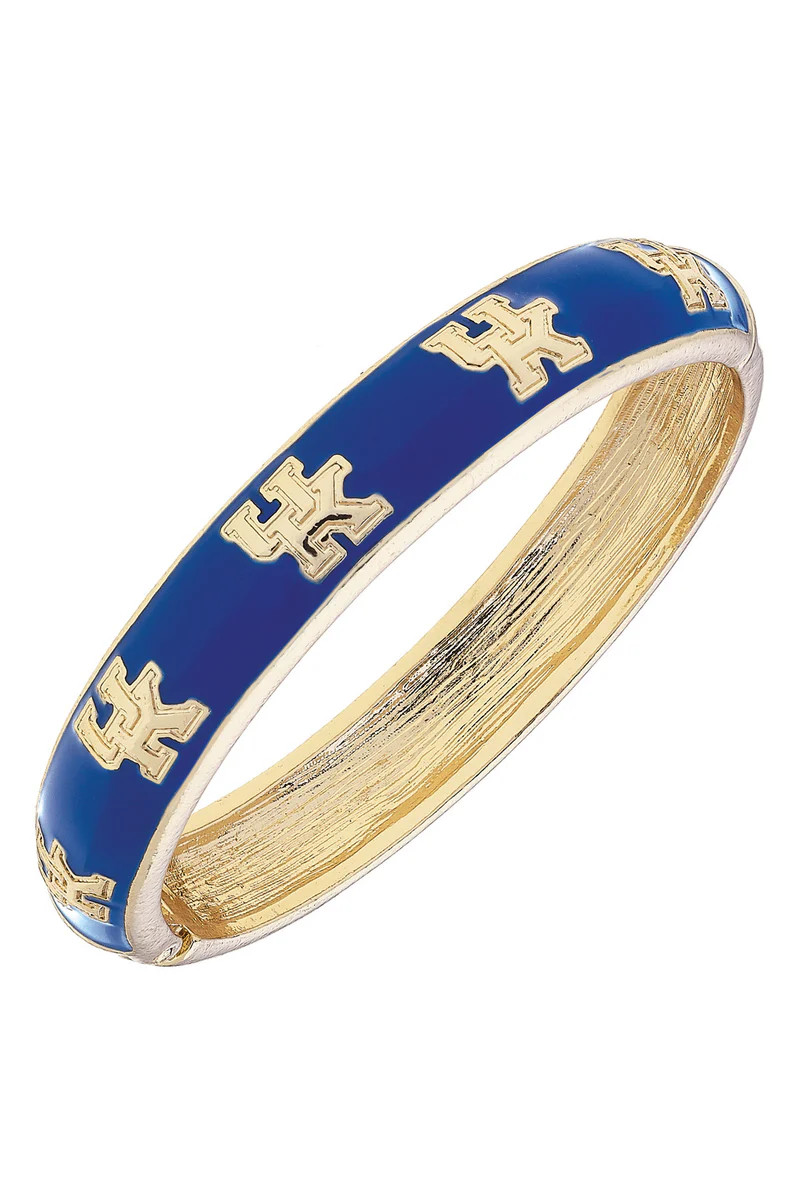 Kentucky Wildcats Sculpted Enamel Logo Hinge Bangle in Blue | CANVAS