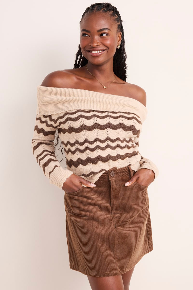 Gabby Corduroy Mini Skirt | Francesca's