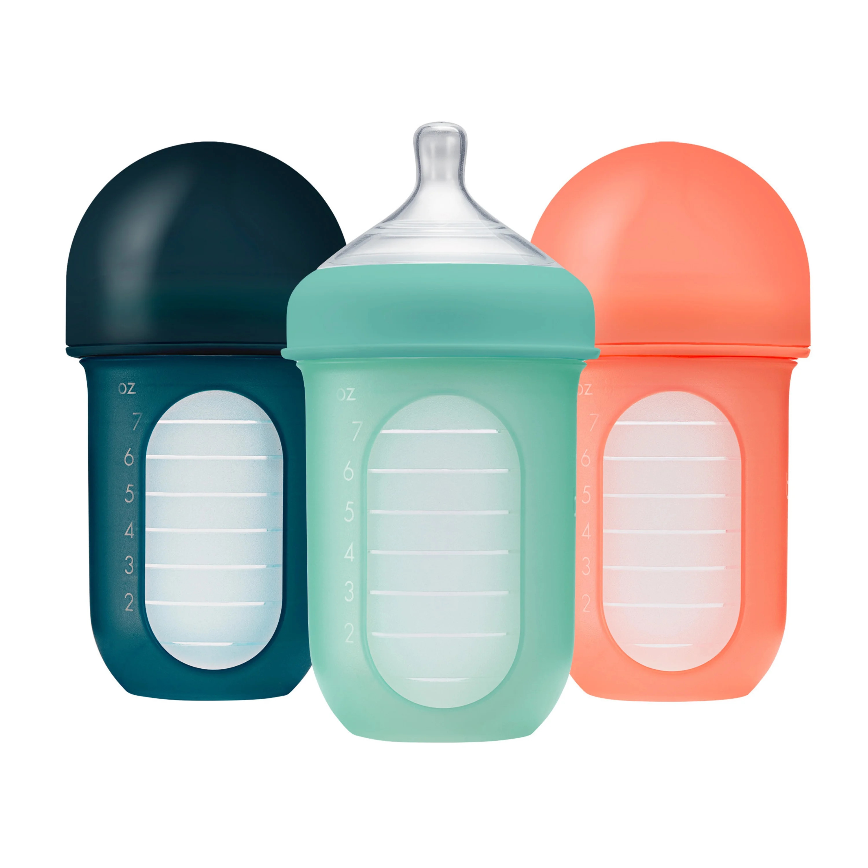 Boon® NURSH® Reusable Silicone Pouch Bottles - 8oz - Mint (3pk) | Walmart (US)