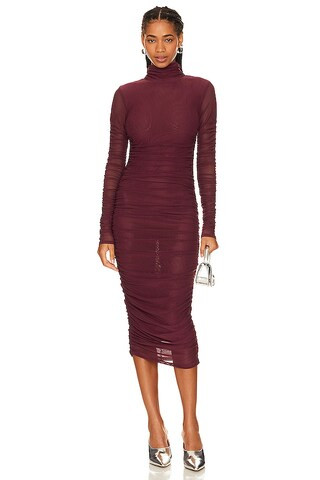 Camila Coelho Joelle Midi Dress in Plum from Revolve.com | Revolve Clothing (Global)