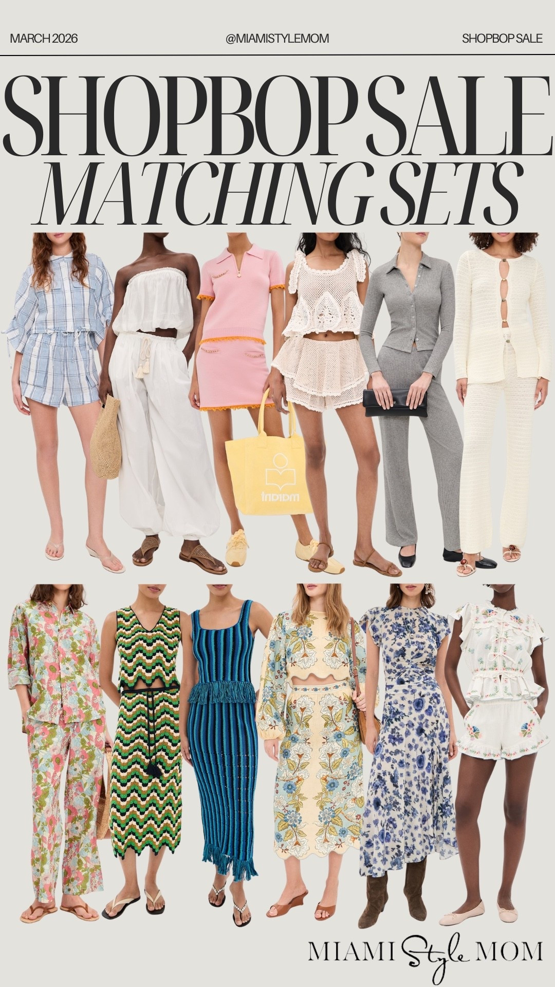 Shopbop sale is live from 3/30-4/2! Use code SPRING20 for 20% off! 

Women’s fashion, spring fashion, spring style, spring outfits, spring outfit inspo, spring ootd, matching sets, skirt set, pant set, short set, crochet matching set, spring matching set, Easter outfits, floral matching set 




#LTKOver40 #LTKootd #LTKSaleAlert