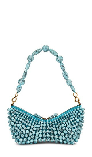 Cult Gaia Mercier Clutch in Turquoise. | Revolve Clothing (Global)