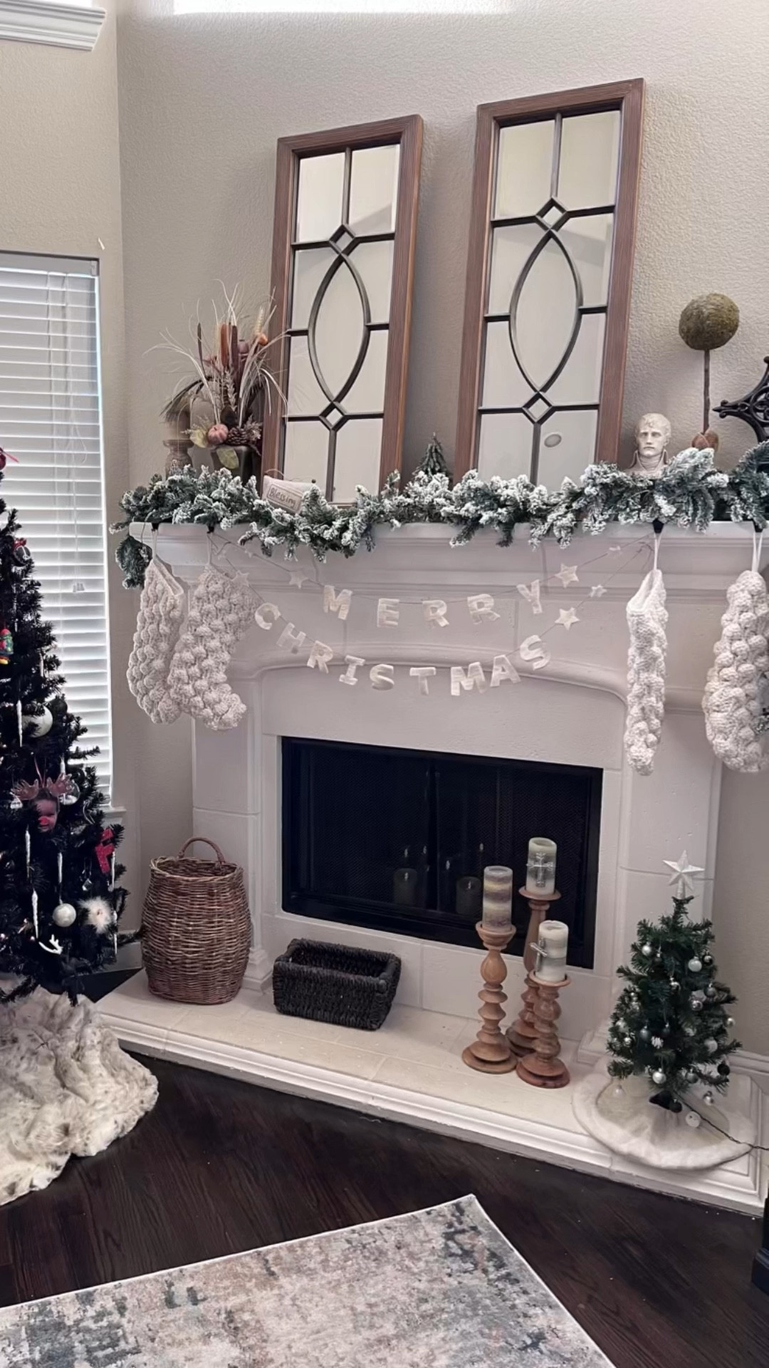 Love my mantle decor. Simple and festive!

The bauble knit stockings are so great! 

#LTKHoliday #LTKFindsUnder100 #LTKHome