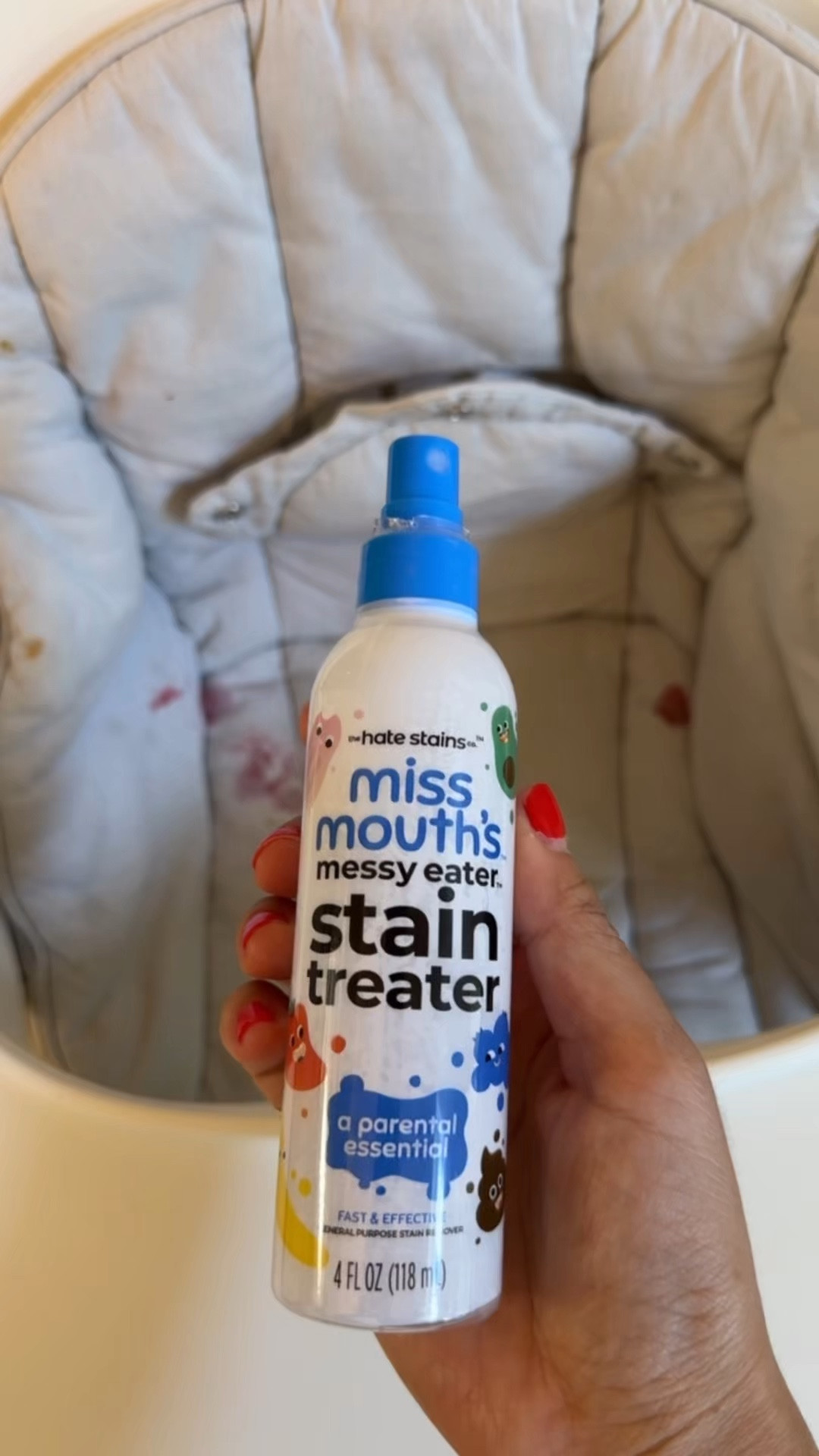 Magic stain remover! I spray on right away after meal time and it gets rid of stains instantly 

#LTKBaby #LTKmomlife