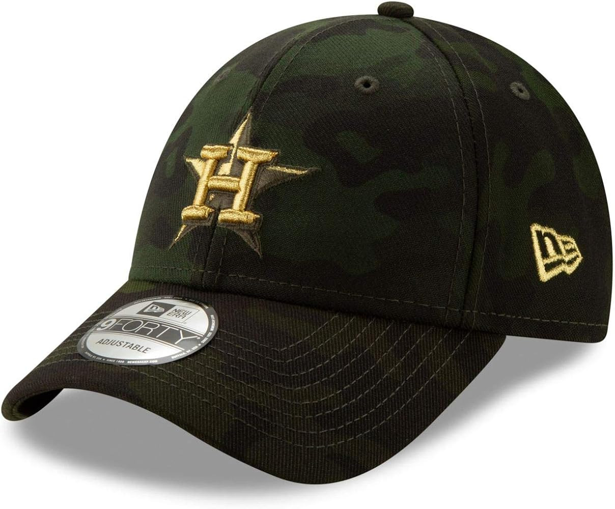 New Era MLB 2019 Armed Forces Day 9Forty Adjustable Dad Hat Cap: OSFM (Houston Astros) Green/Camo | Amazon (US)